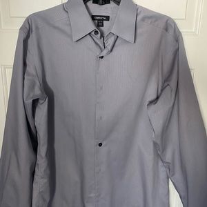 Slim fit Light grey dress shirt